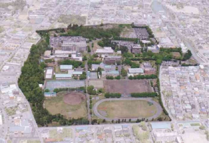 Toàn thể khuôn viên trường Đại học Gunma Nhật Bản 