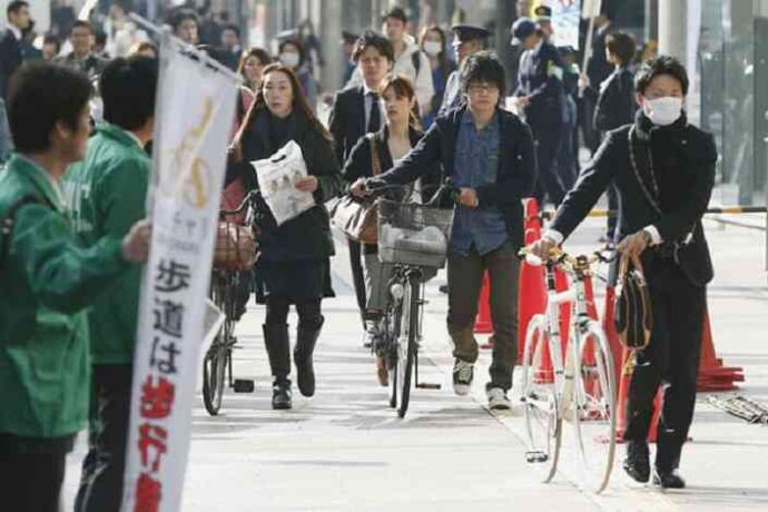 Xe đạp là loại phương tiện khá phổ biến của du học sinh tại Nhật Bản
