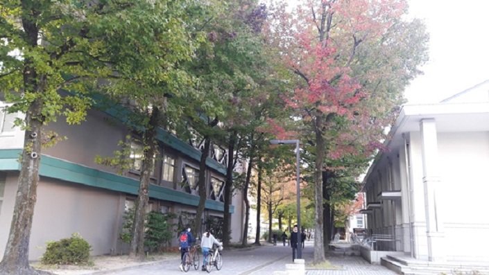 Một góc khu ký túc xá trường Đại học Ehime Nhật Bản