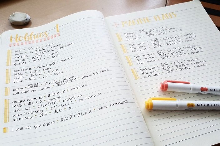 Viết nhật ký bằng tiếng Nhật